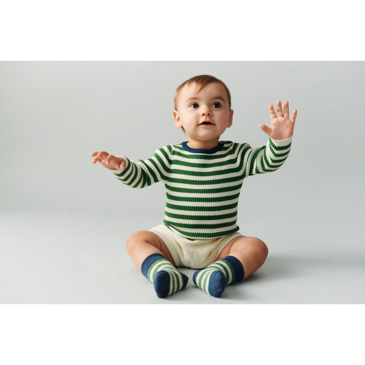 FUB Ecru/Pine Rib Blus