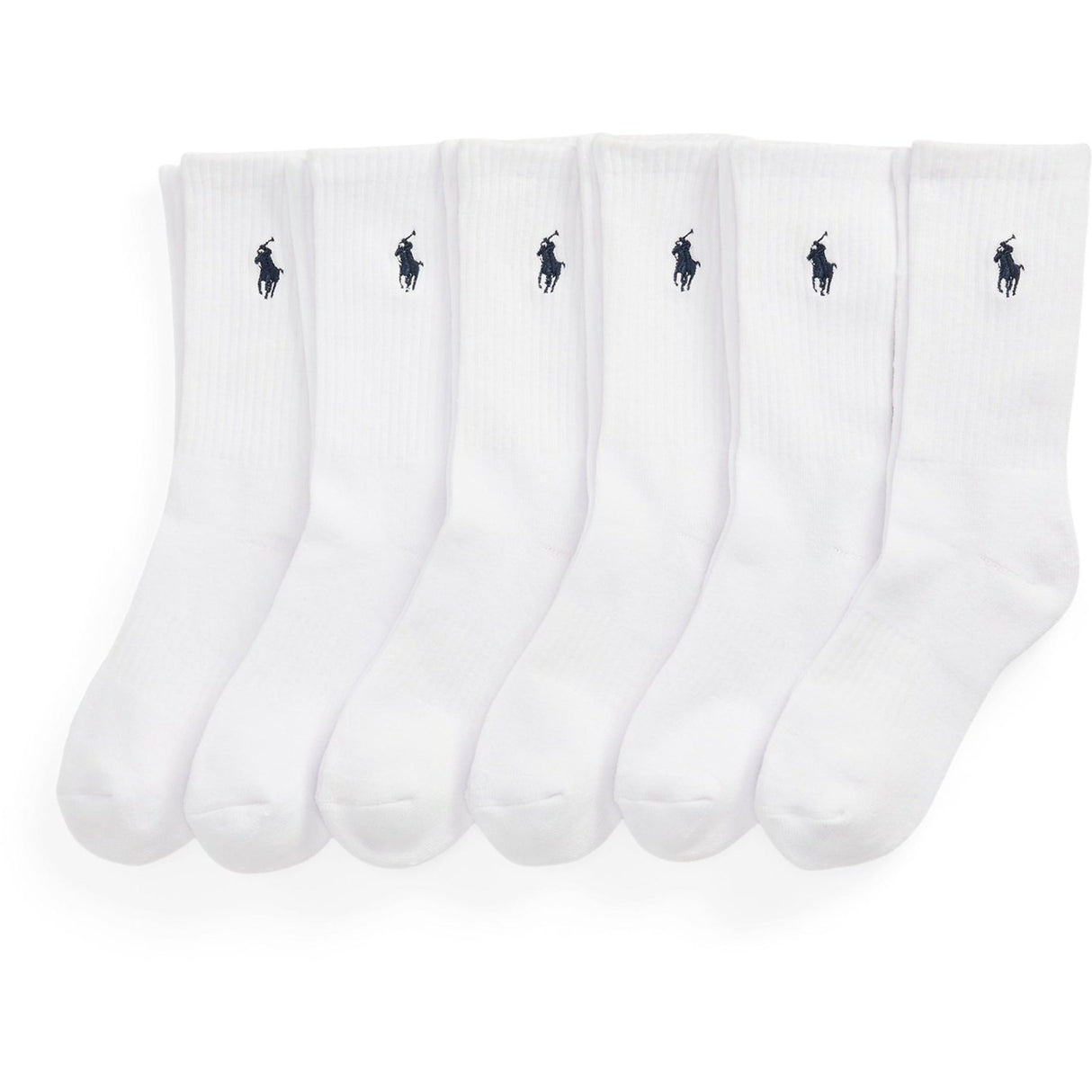 Polo Ralph Lauren White Crew Sock-6 Pack