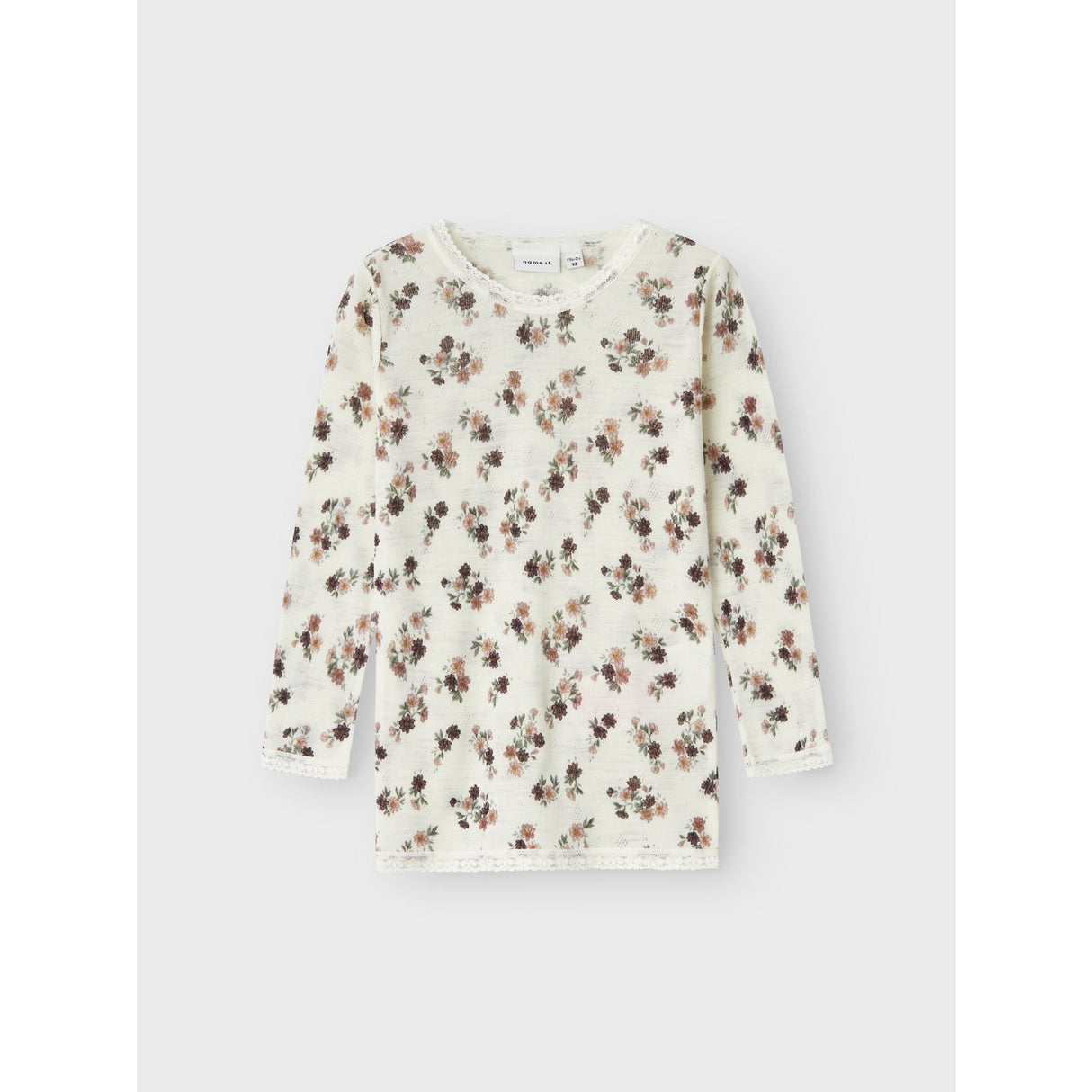 Name It Snow White Wang Ull Needle Blus Noos