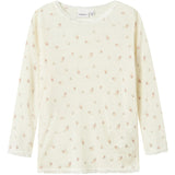 Name It Snow White Small Flowers Nmfwang Ull Needle Ls Topp Noos