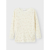 Name It Snow White Small Flowers Nmfwang Ull Needle Ls Topp Noos