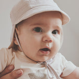 Huttelihut White Pepper Sun Mössa Stripe - Upf 40+