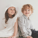 Huttelihut Antique White Summer Mössa Embroidery