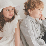 Huttelihut Antique White Summer Mössa Embroidery