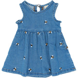 Petit Piao Light Blue Denim Emb Ppjubii S_L Denim Klänning