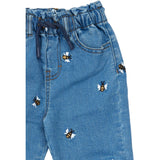 Petit Piao Light Blue Denim Emb Ppjubii Denim Byxor