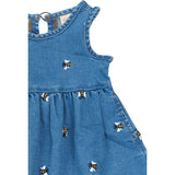 Petit Piao Light Blue Denim Emb Ppjubii S_L Denim Klänning