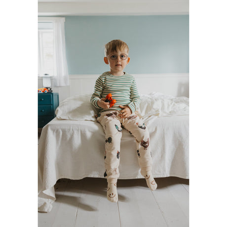 Petit Piao Frosty Spruce Striped PPSky L_S Tee