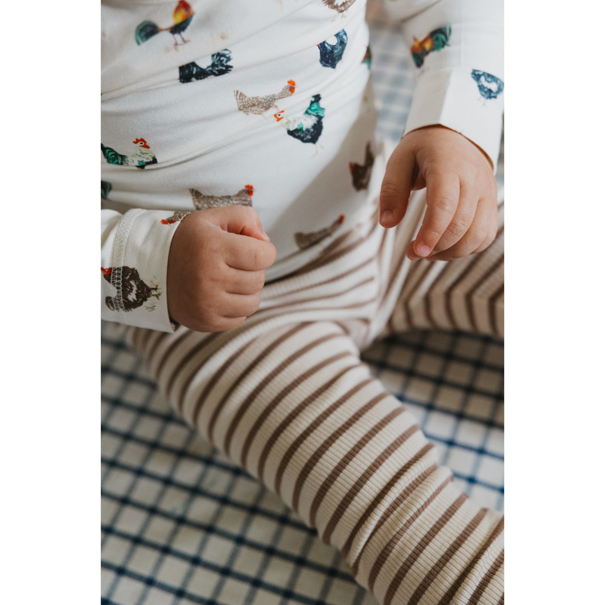 Petit Piao Ginger Snap Striped PPSky Leggings