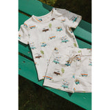 Petit Piao Eggnog Camper Aop Ppsun Shorts