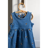 Petit Piao Light Blue Denim Emb Ppjubii S_L Denim Klänning