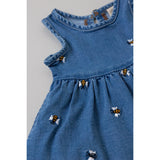 Petit Piao Light Blue Denim Emb Ppjubii S_L Denim Klänning