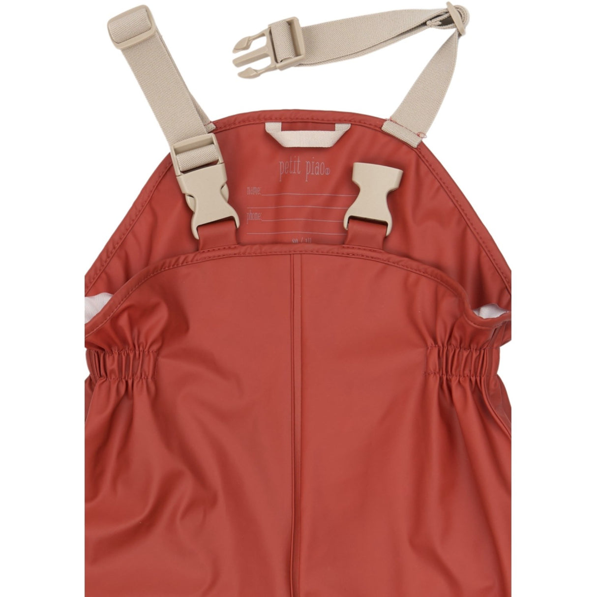 Petit Piao Dusty Rose Strawberry AOP PPDai Regnkläder Sett W. Susp.