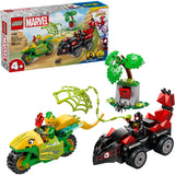 LEGO® Spidey - Spin Och Electros Jagt I Dinosaurkøretøjer 11198
