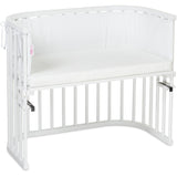 babybay® White Säng Bumper Waffle Piqué Honeycomb