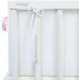 babybay® White Säng Bumper Waffle Piqué Honeycomb