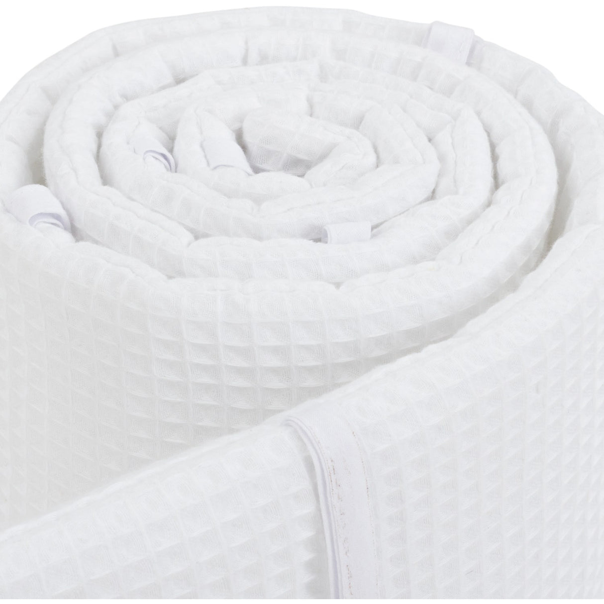 babybay® White Säng Bumper Waffle Piqué Honeycomb