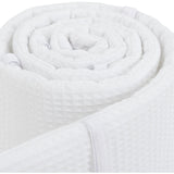 babybay® White Säng Bumper Waffle Piqué Honeycomb