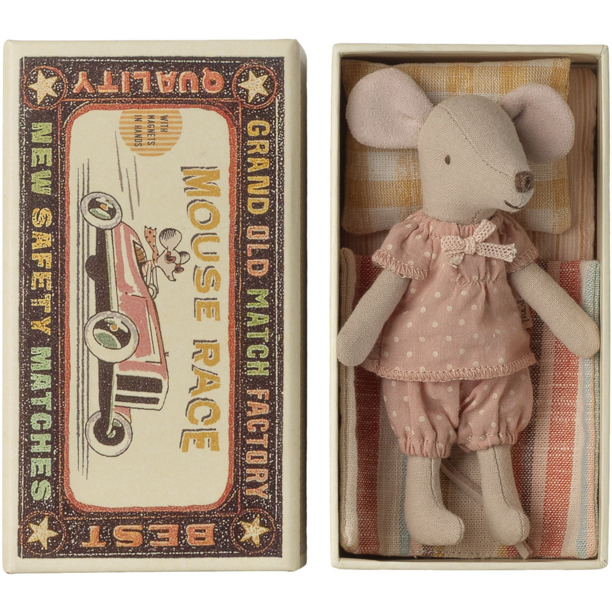 Maileg Storesøster Mus I Tændstikæske