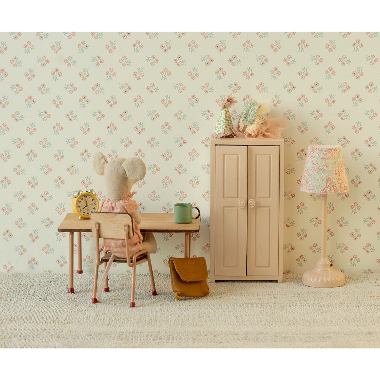 Maileg Vintage Gulvlampe, Mus - Rosa