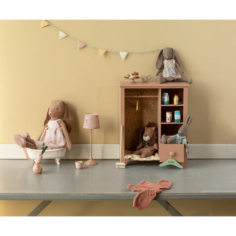 Maileg Gulvlampe, Miniature - Mørk Rosa