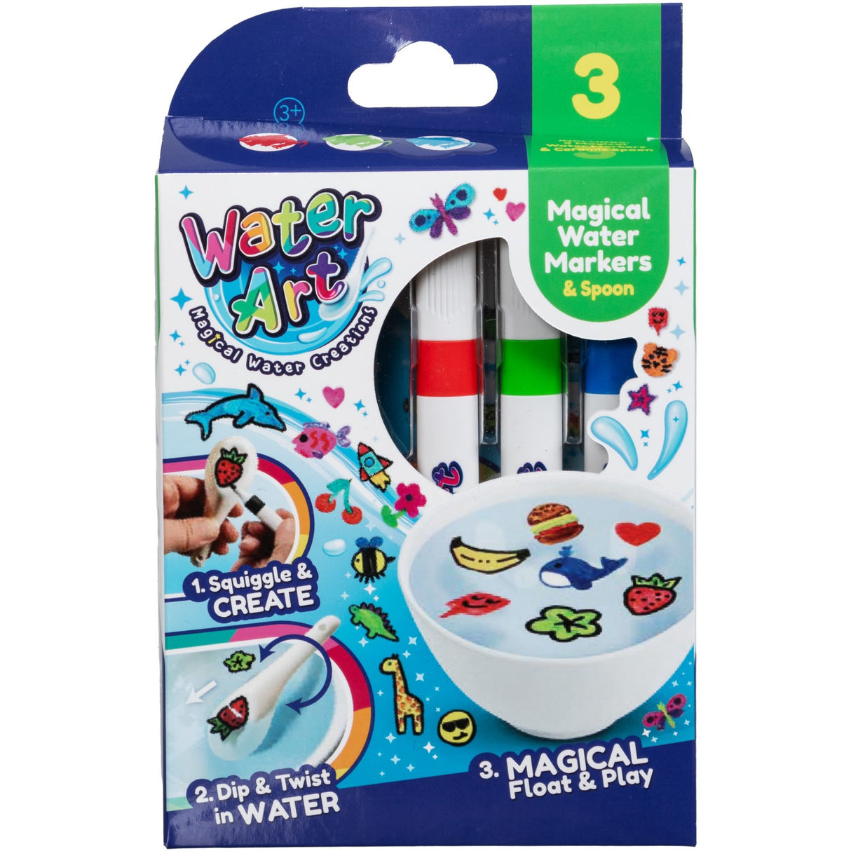 Water Art Sett Med 3 Markörer