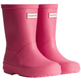 Hunter Bright Pink Kids First Gummistövlar