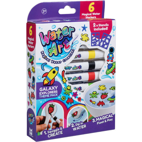 Water Art 6 Markörer Galaxy Tema