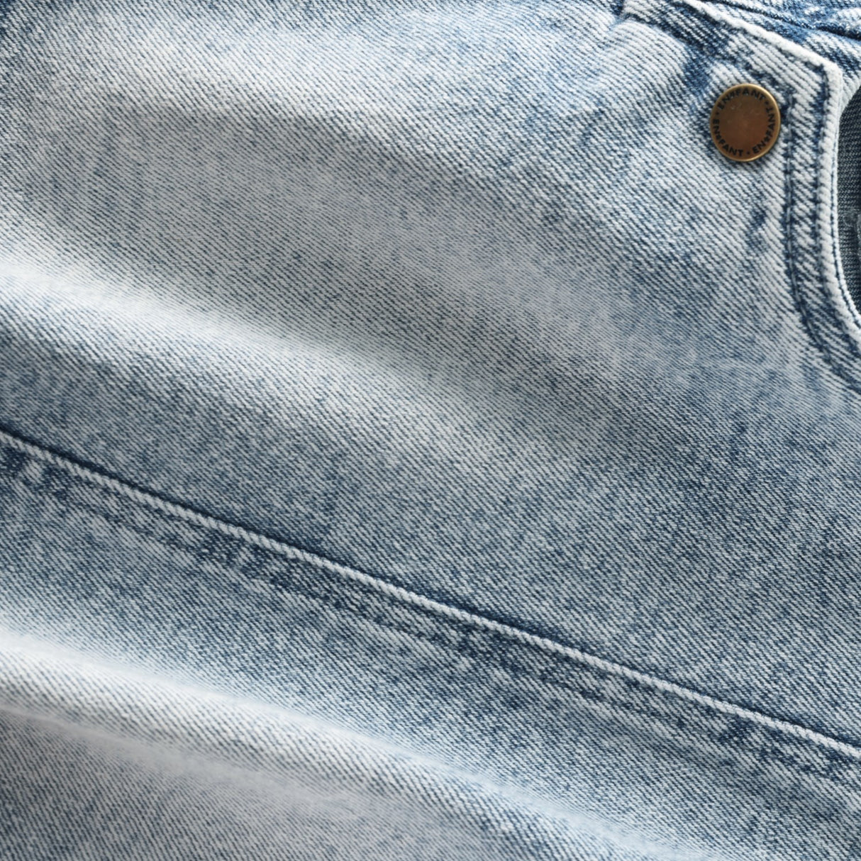 En Fant Light Blue Denim Klänning Denim