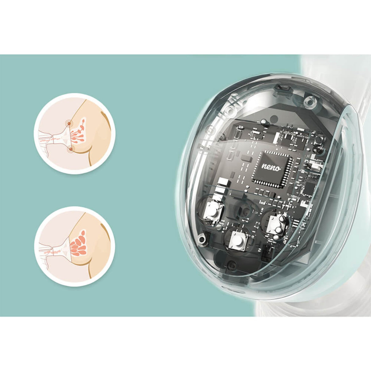 Neno Grøn Bröstpump Uno Single