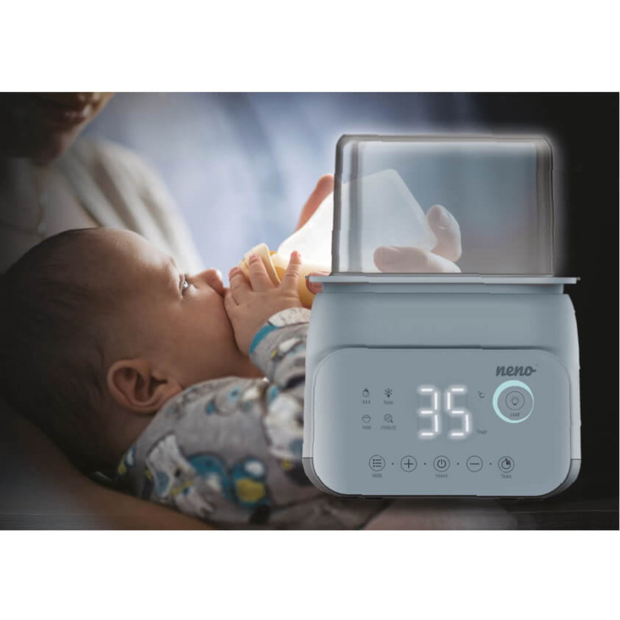 Neno Hvid Sterilisator Og Flaskvärmare Vita