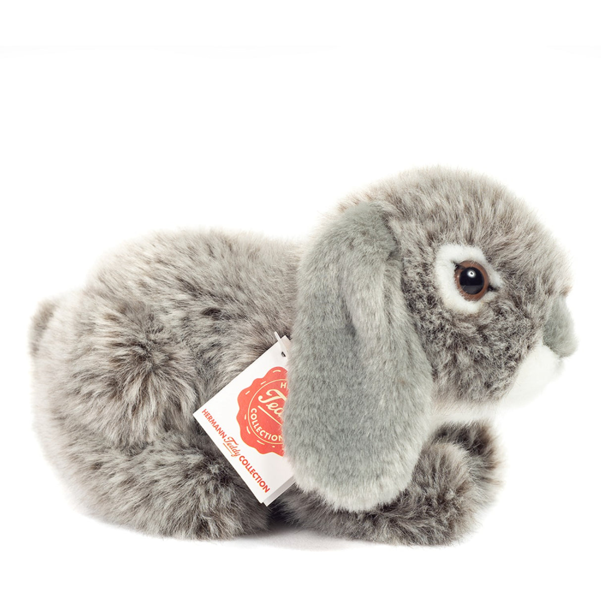 Teddy Hermann Liggande Kanin Grå 18 cm