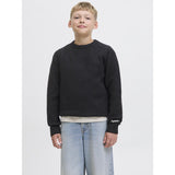 Jack & Jones Junior Black Jornorrebro Stickad Crew Neck Sn Jnr