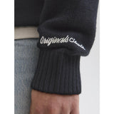 Jack & Jones Junior Black Jornorrebro Stickad Crew Neck Sn Jnr