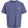 Jack & Jones Junior Crown Blue Jornorrebro Typo T-Shirt Ss Crew Neck Sn Jnr