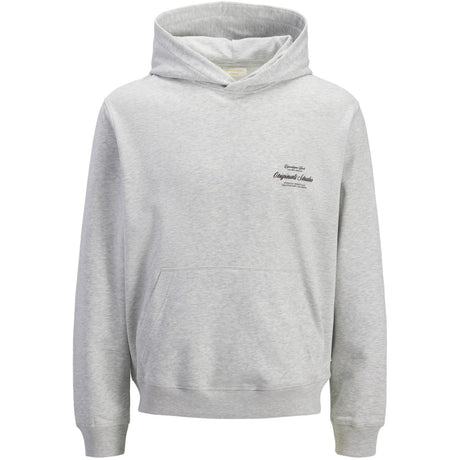 Jack & Jones Junior White Melange Jornorrebro Typo Back Sweat Huva Sn Jnr