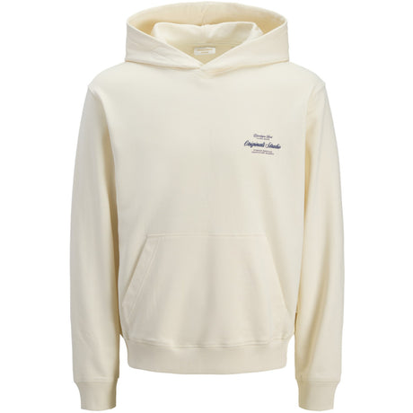 Jack & Jones Junior Antique White Jornorrebro Typo Back Sweat Huva Sn Jnr