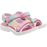 Color Kids Begonia Pink Colorblock Sandaler M/ Kardborreband