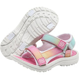Color Kids Begonia Pink Colorblock Sandaler M/ Kardborreband