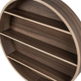 Curve Lab Walnut Round Hylla