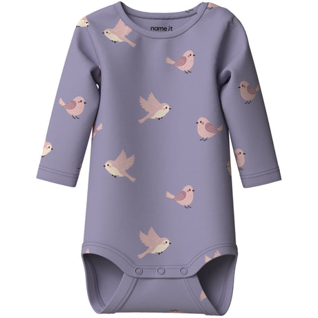 Name It Heirloom Lilac Birds Nbfvandora Ls Body Box