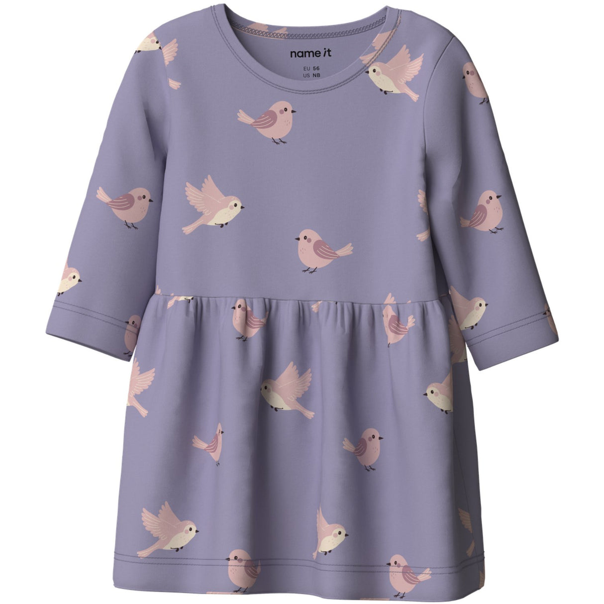 Name It Heirloom Lilac Birds Nbfvandora Ls Klänning Box