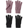 Name It Black Wistful Mauve Nkfmagic Glitter Handskar 2P