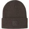 Name It Seal Brown Nknmalik Stickad Beanie Badge1