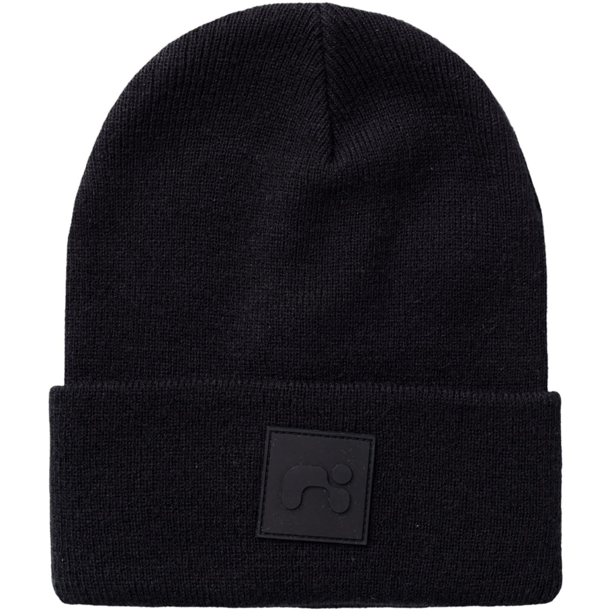 Name It Black Nknmalik Stickad Beanie Badge1