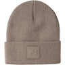 Name It Silver Mink Nknmalik Stickad Beanie Badge1