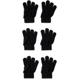 Name It Black Nmnmagic Stickad Handskar 3P