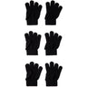 Name It Black Nmnmagic Stickad Handskar 3P