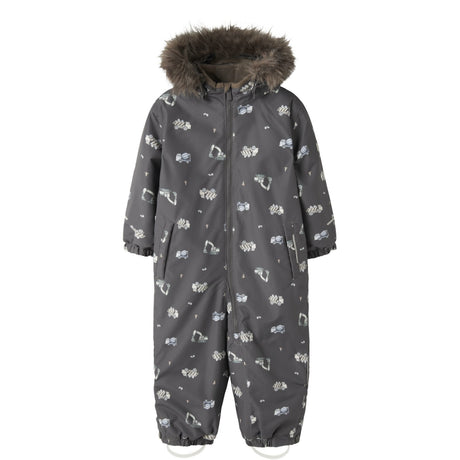 Name It Blackened Pearl Vehicles Adventures Nmmsnow10 Dräkt Aop Fo Noos