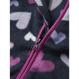 Name It Dark Sapphire Hearts Nmfmeeko Fleece Jacka Aop2 Noos